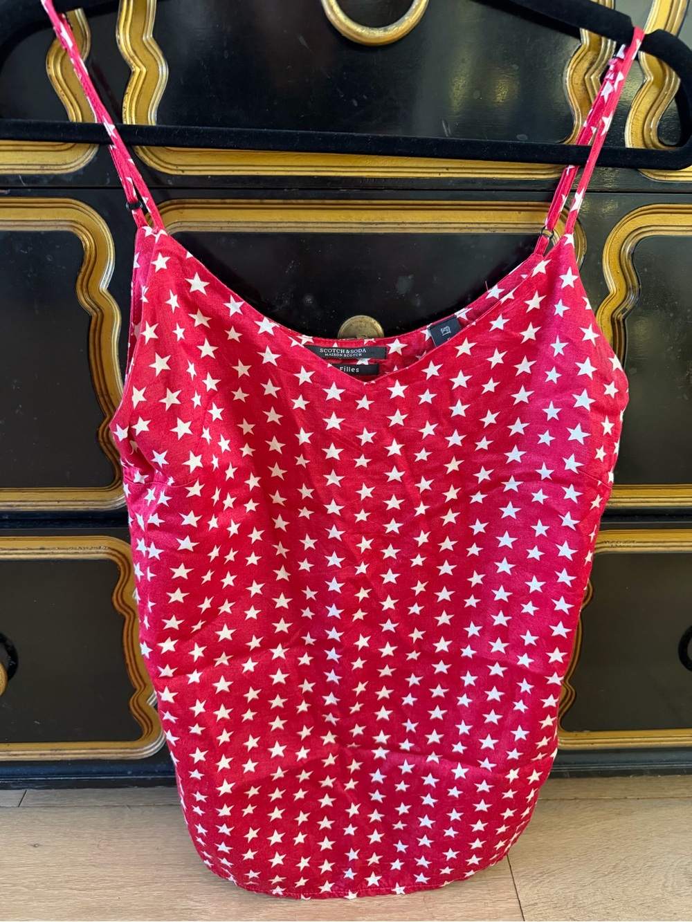 Scotch & Soda V-neck Cami / Tank Top. Summer Stars Tropical Size Small.